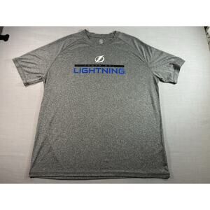 Tampa Bay Lightning NHL Graphic Tee XL Gray Streetwear Sports Fan T Shirt
